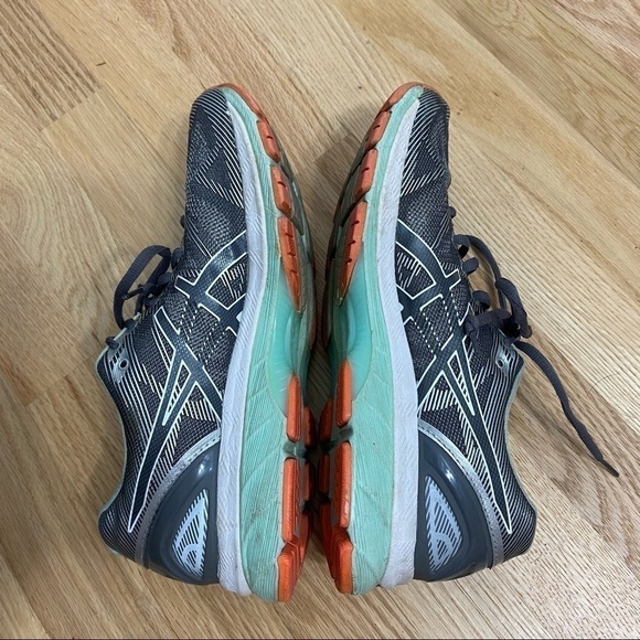 ASICS Gel Nimbus 19 Running Shoe Sneakers 9.5 Women’s Gray Blue - Picture 4 of 11